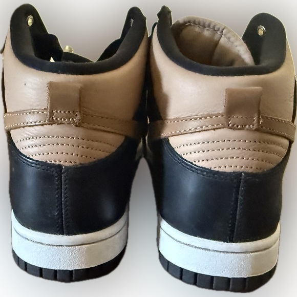 Nike Dunk High Black Flax Black and Tan Sneakers | Sz 8 1/2 - Picture 5 of 5
